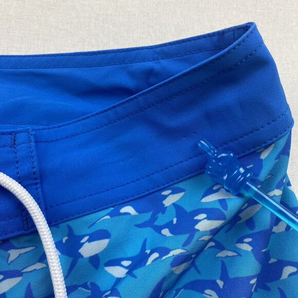 Chubbies Mens Size 30 Blue Orca Whale Surf Board Shorts - Picture 3 of 10